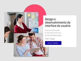 Design De Interface - Modelo De Uma Página Fácil De Usar