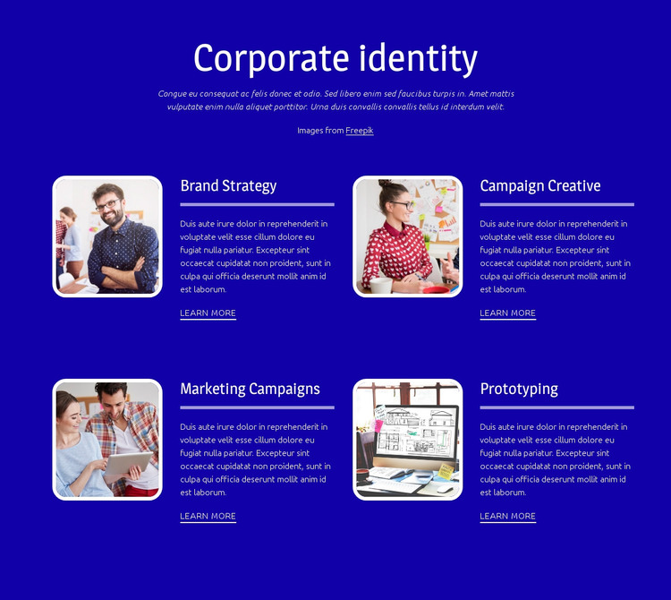 Corporate branding WordPress Theme