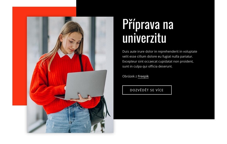 Univerzitní příprava Šablona CSS