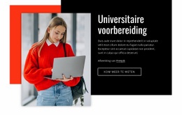 Websiteontwerp Voor Universiteitsvoorbereiding