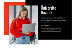 Üniversite Hazırlığı Için Özel HTML5 Şablonu