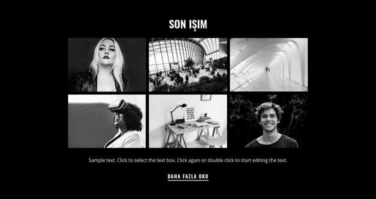 Son iş projeleri HTML5 Şablonu