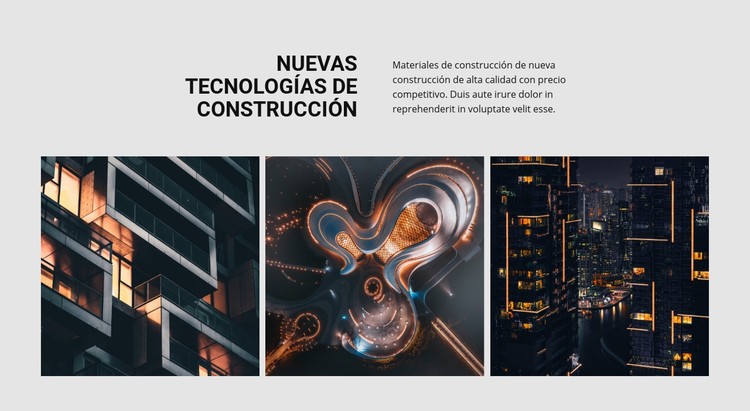 Nueva tecnología de construcción Plantilla CSS