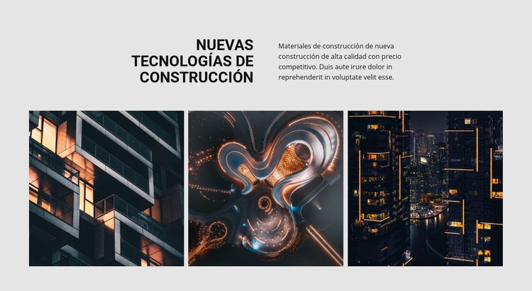 Nueva tecnología de construcción Plantilla