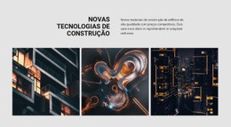 Nova Tecnologia De Construção – Modelo HTML5 Fácil De Usar