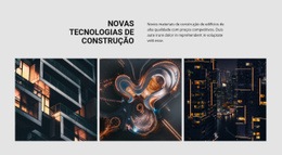 Nova Tecnologia De Construção - Melhor Página De Destino