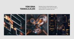 Yeni Bina Teknolojisi - Tek Sayfalık Web Sitesi Şablonu