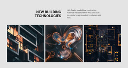 New Building Technology - Website Mockup Template