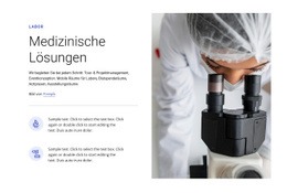 Medizinische Lösungen - Moderne Landingpage