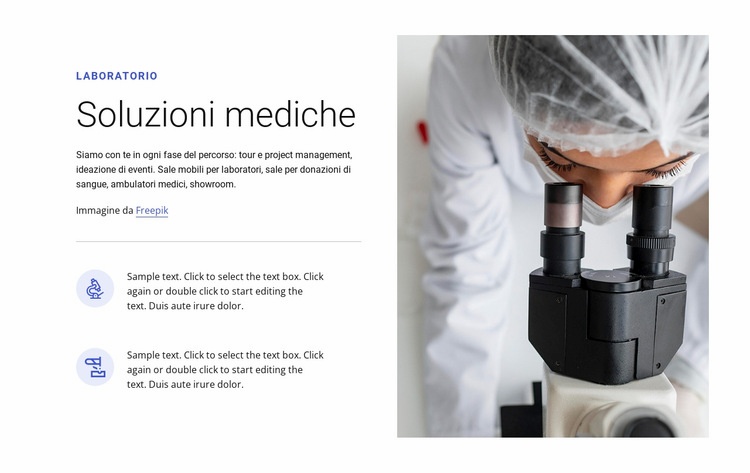 Soluzioni mediche Modelli di Website Builder