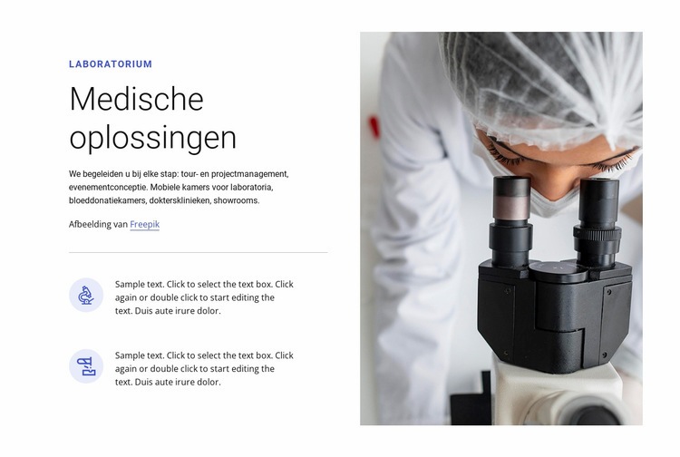 Medische oplossingen Html Website Builder