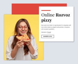 Online Rozvoz Pizzy – Šablona Webu