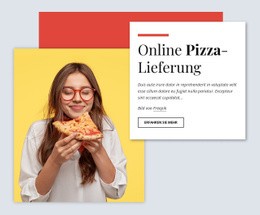 Online-Pizza-Lieferung Kindergarten Und Vorschule