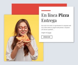Entrega De Pizza En Línea Plantilla De Sitio Web CSS