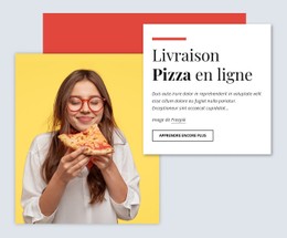 Livraison De Pizzas En Ligne Modèle De Site Web CSS
