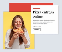 Delivery De Pizza Online - Modelo HTML5 Moderno