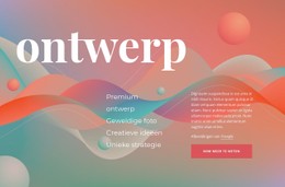 Creatief Ontwerpen Sjabloon Over De Volledige Breedte