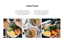 Asian Food Simple CSS Template