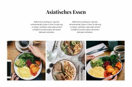 Asiatisches Essen – Fertiges Website-Design