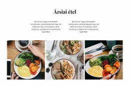 Ázsiai Étel - HTML Oldalsablon