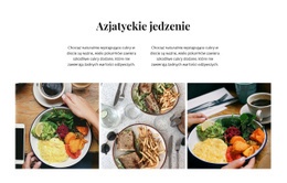 Azjatyckie Jedzenie - Piękny Projekt Strony Internetowej