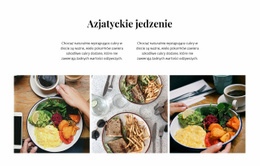 Azjatyckie Jedzenie - Funkcjonalność Szablonu HTML5