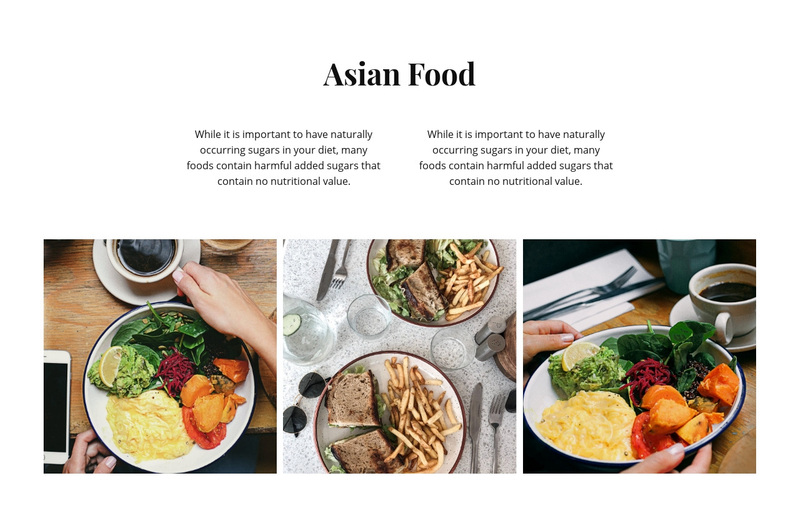 Asian food Squarespace Template Alternative