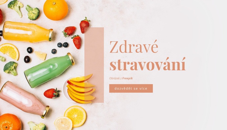 Zdravé stravování Šablona webové stránky