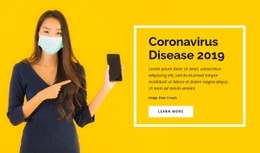 Coronavirusziekte CSS-Sjabloon Gratis Downloaden
