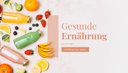 Gesundes Essen - Leere HTML5-Vorlage