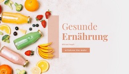 Gesundes Essen - Responsives Design
