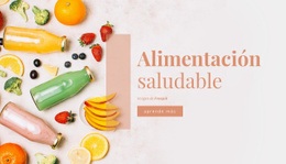 Alimentación Saludable - HTML Template Builder