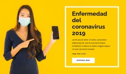 Plantilla HTML5 Más Creativa Para Enfermedad Por Coronavirus