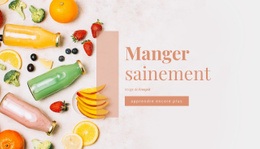 Alimentation Saine - Créateur De Sites Web Créatifs Et Polyvalents