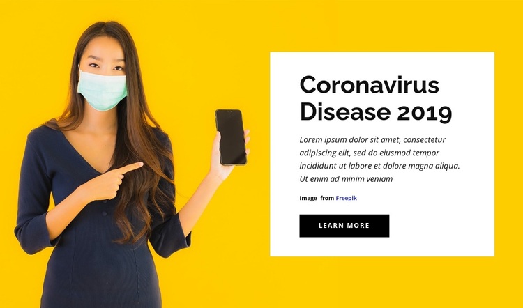 Coronavirus Desease Joomla Page Builder