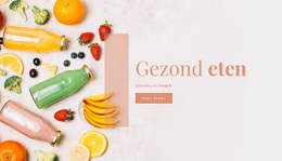 Geweldige Bestemmingspagina Voor Gezond Eten