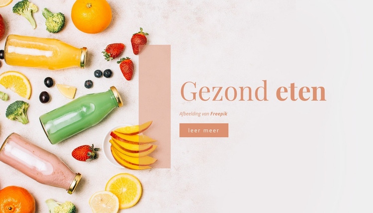 Gezond eten CSS-sjabloon