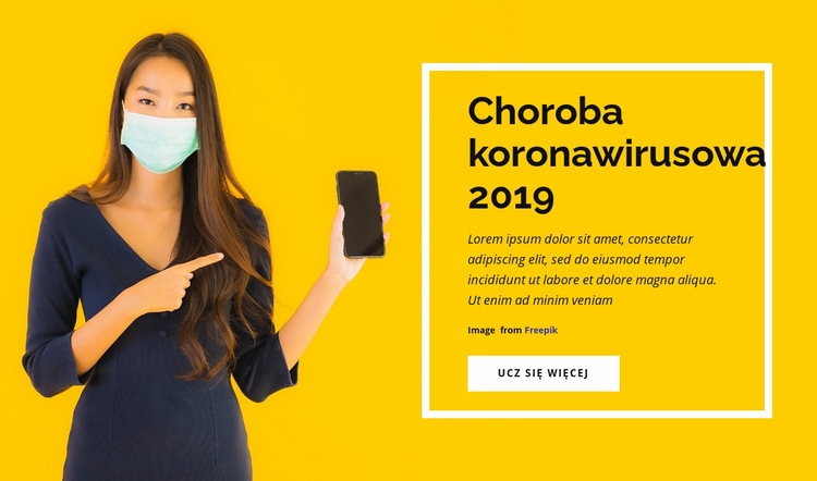 Choroba koronawirusa Szablony do tworzenia witryn internetowych