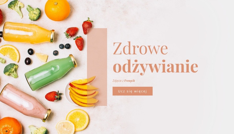 Zdrowe odżywianie Szablony do tworzenia witryn internetowych