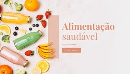Página De Destino Incrível Para Alimentação Saudável