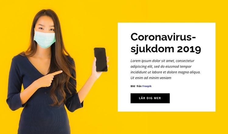 Coronavirus sjukdom WordPress -tema