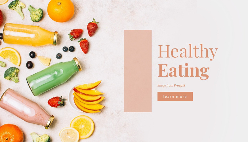 Healthy Eating Web Page Design