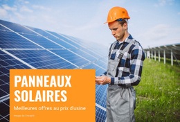 Panneaux Solaires - HTML Website Builder