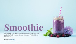 Frühstücks-Smoothie - Modernes Website-Design