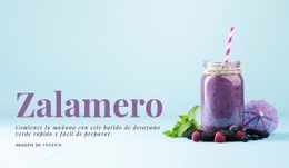 Batido De Desayuno: Plantilla De Una Página Fácil De Usar