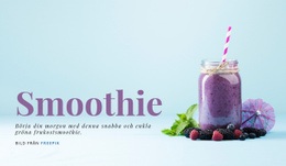 Frukost Smoothie - Modern Webbplatsdesign