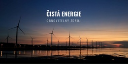 Čistá Energie – Responzivní Šablony Webových Stránek