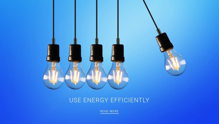 How to save energy CSS Template