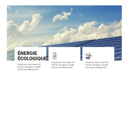 HTML Réactif Pour Énergie Écologique