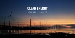 Clean Energy - Ecommerce Template